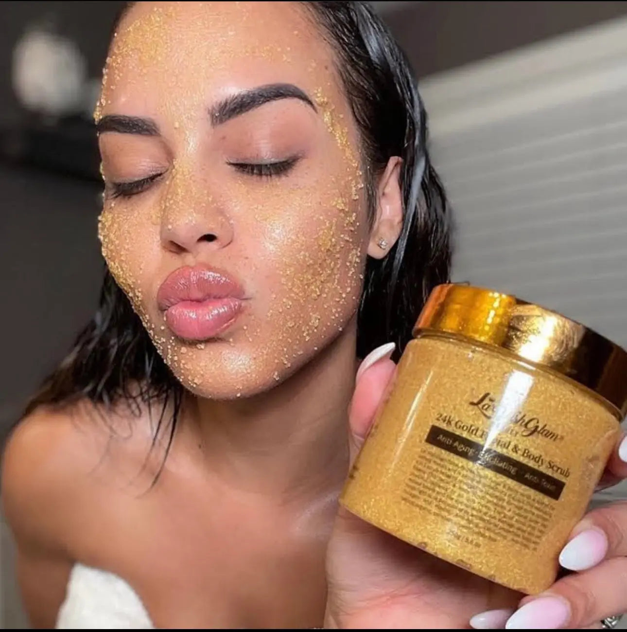 24k gold mask scrub l glutathione Korean 3X 24K Gold Mask L-Glutathione